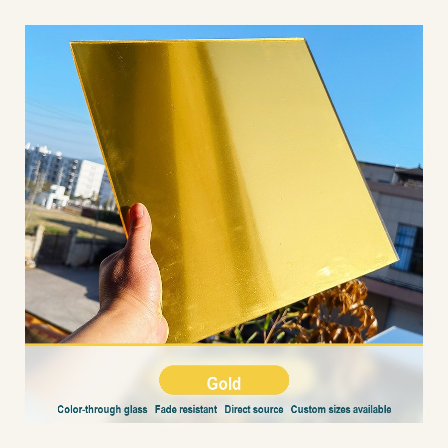 Yellow & Gold Glass sample