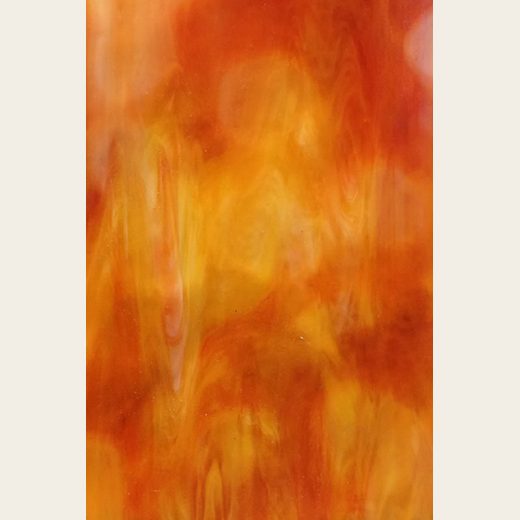 Streaky and speckled stained glass